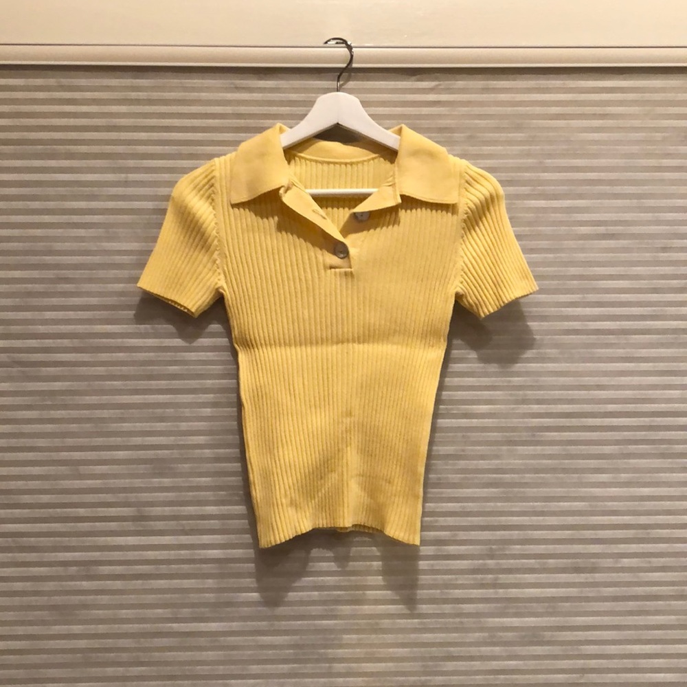 Polo knit top